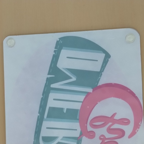 Merry Christmas glass trivet cutting board green red and white 10.5" x 7… - Picture 5 of 8